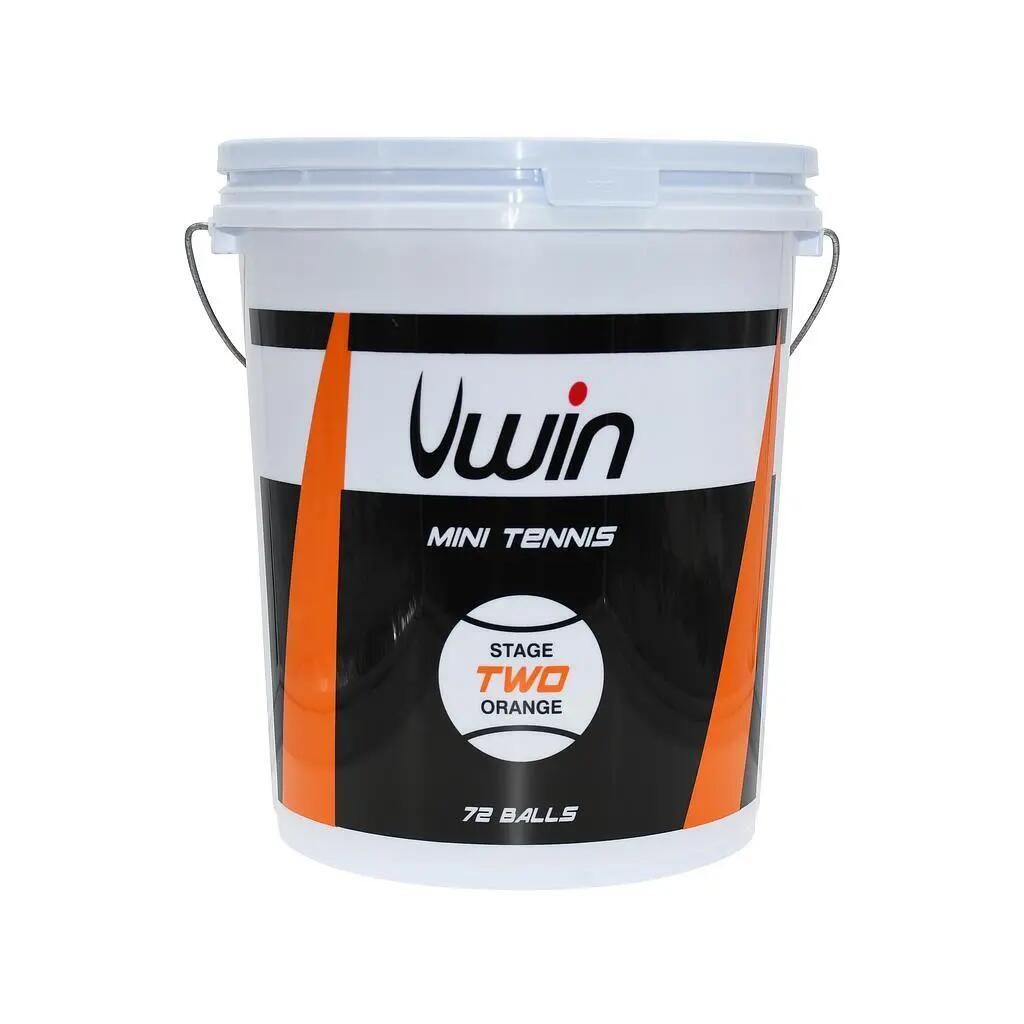 Piłka tenisowa z wiadrem 72 piłek Uwin Stage 2