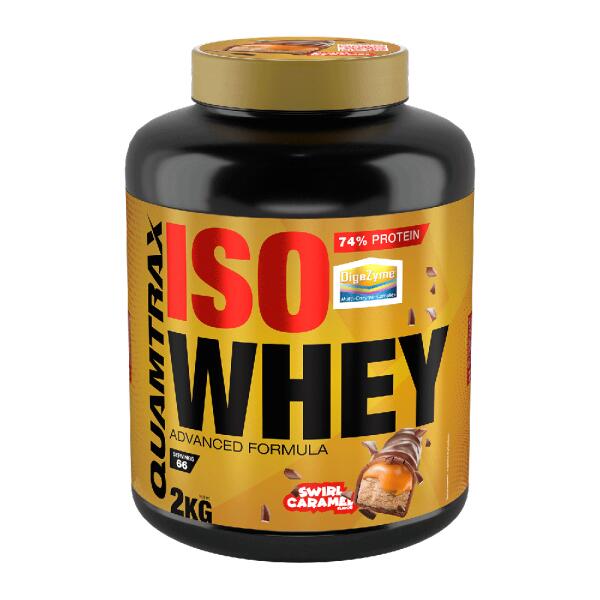 IsoWhey - 2 kg chrupiącego karmelowego biszkoptu Quamtrax