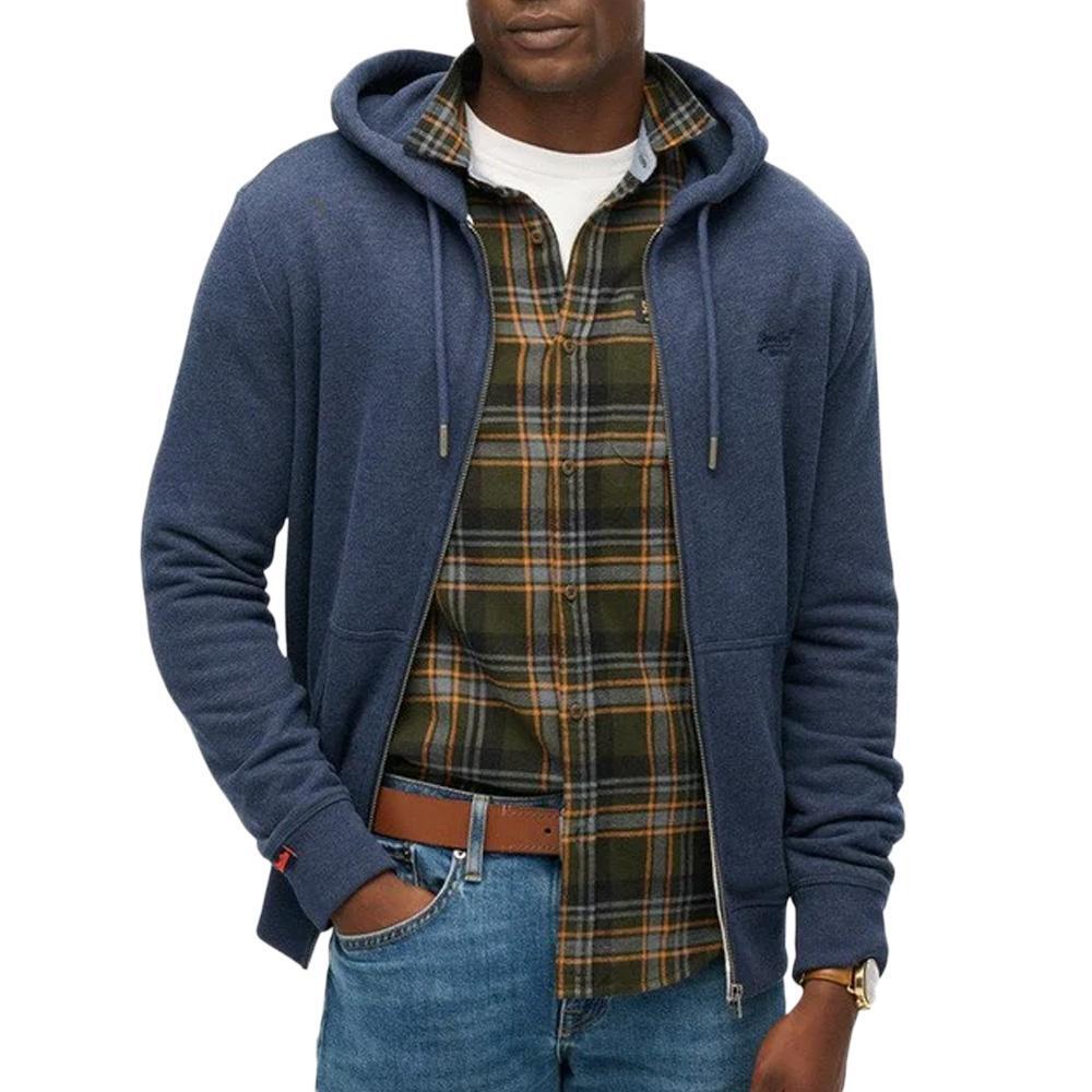 Rozpinana bluza z kapturem z logo essential Superdry