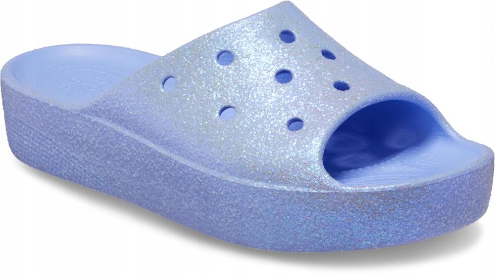 Klapki Dla Dorosłych Crocs Classic Platform Glitter Slide.