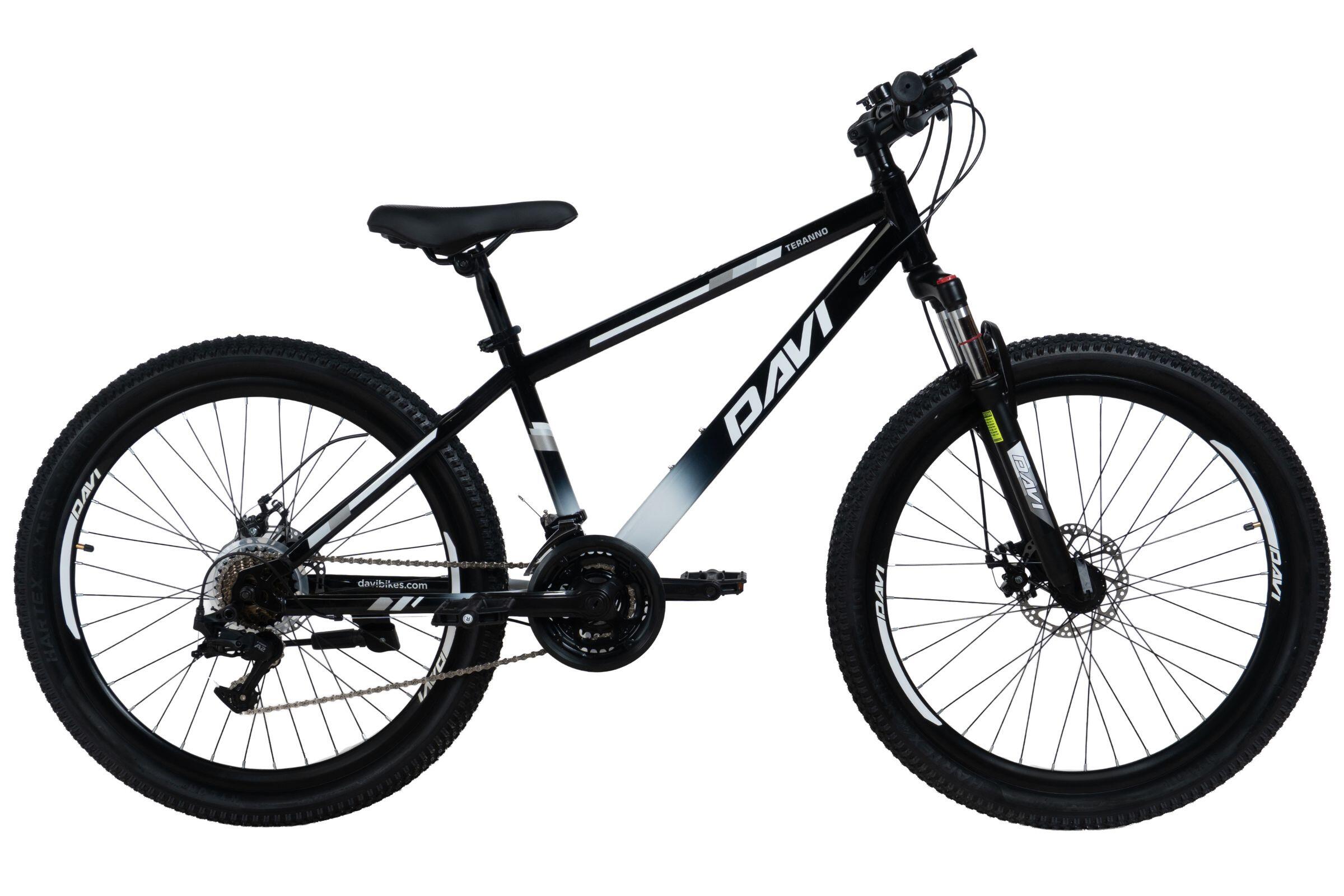 Rower MTB Davi Terrano 26, 145-170 cm, 21 biegów, Czarny/Biały