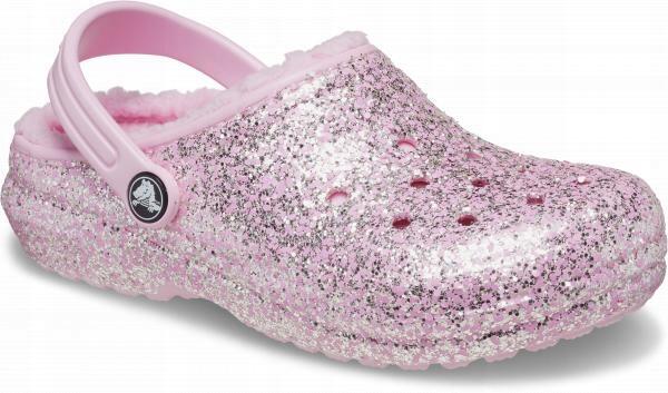 Chodaki Dla Dzieci Crocs Classic Lined Glitter Clog