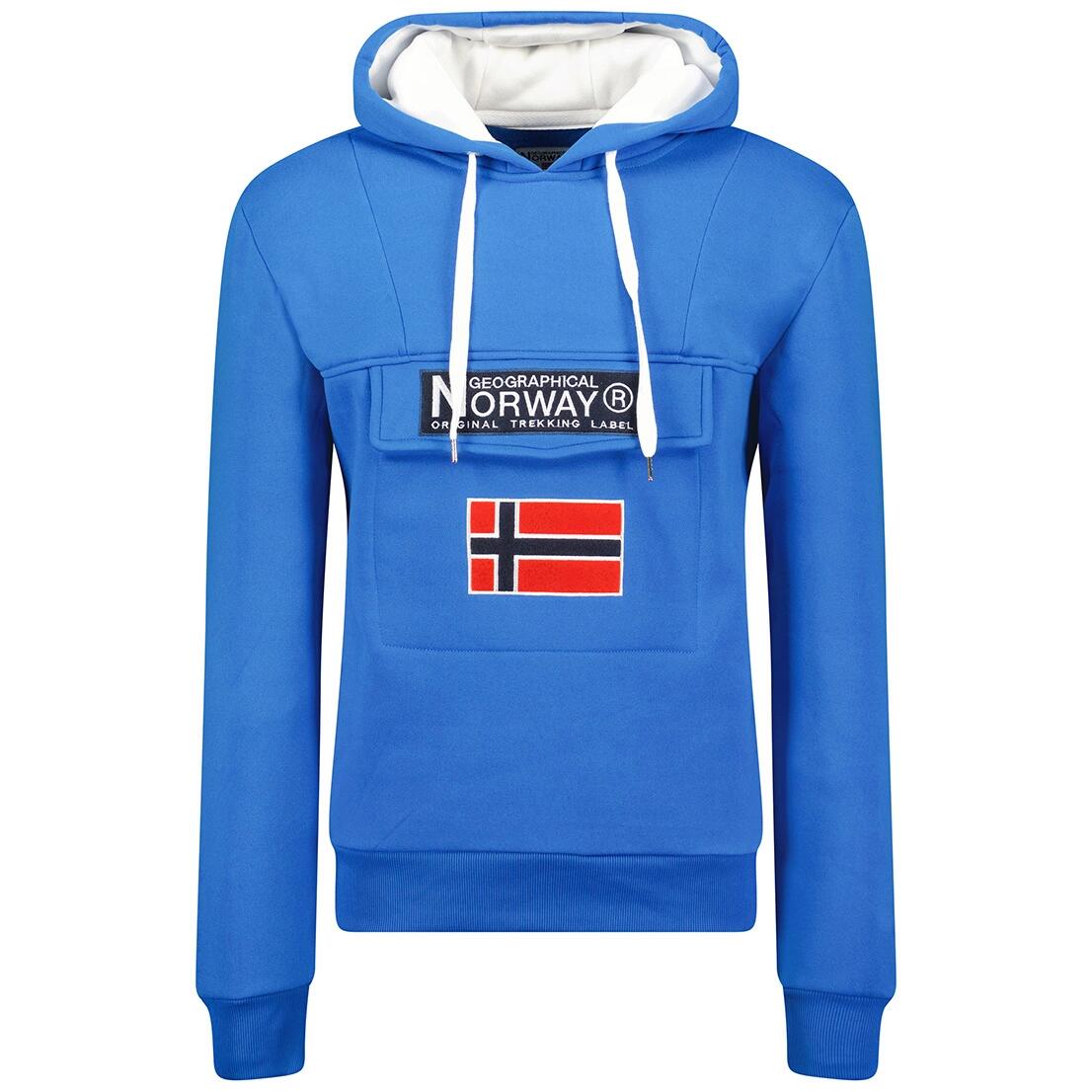 Bluza Geographical Norway GADRIEN BLUE-WHITE DB MEN 054 błękit królewski