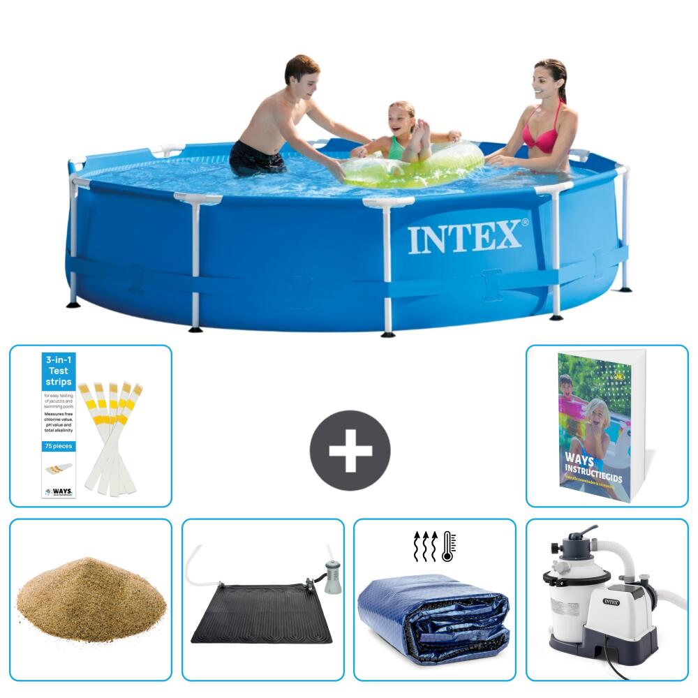 INTEX Basen ze stelażem Okrągły - 305x76 cm - 7-częściowy S69