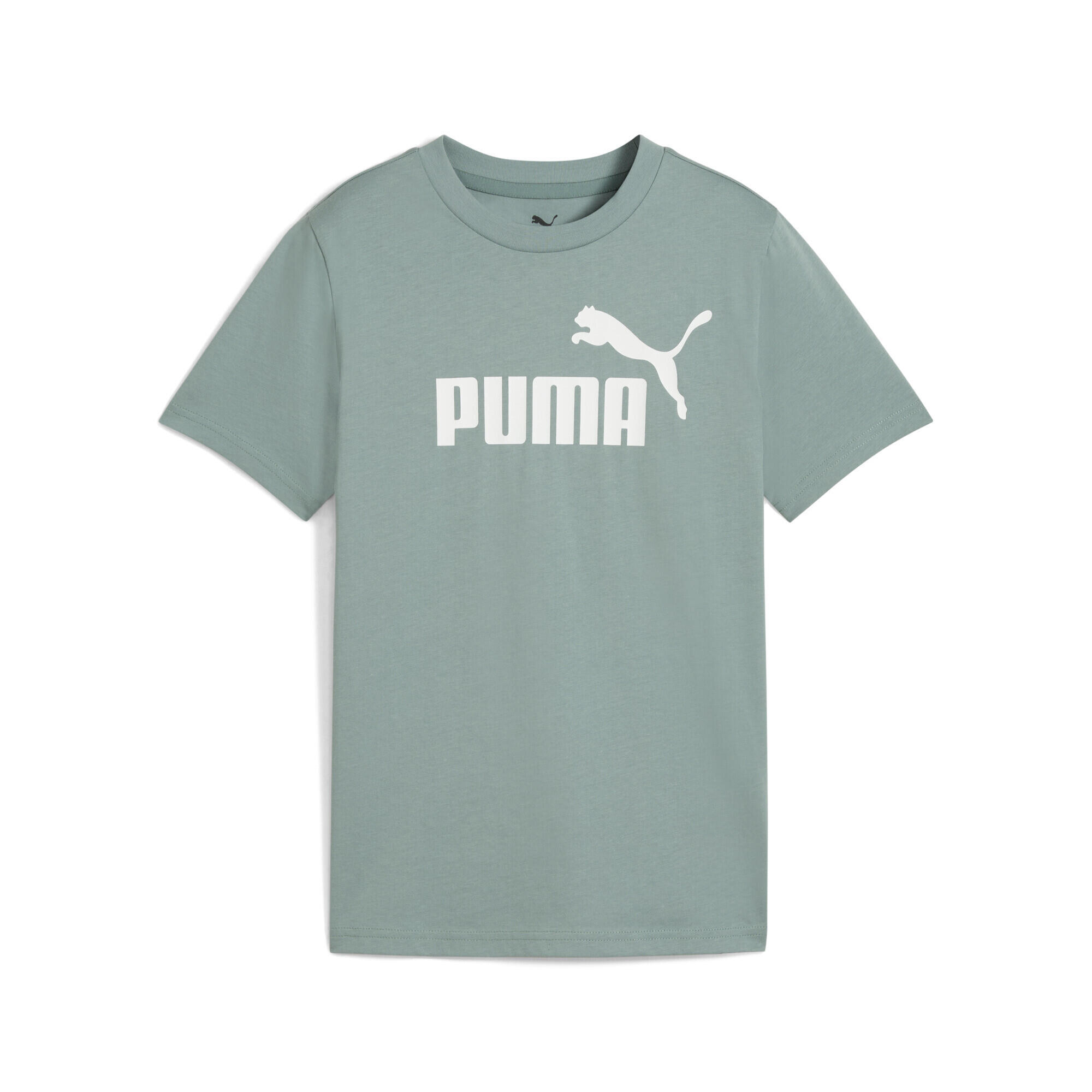 Młodzieżowa koszulka ESS z logo No. 1 PUMA Green Moon