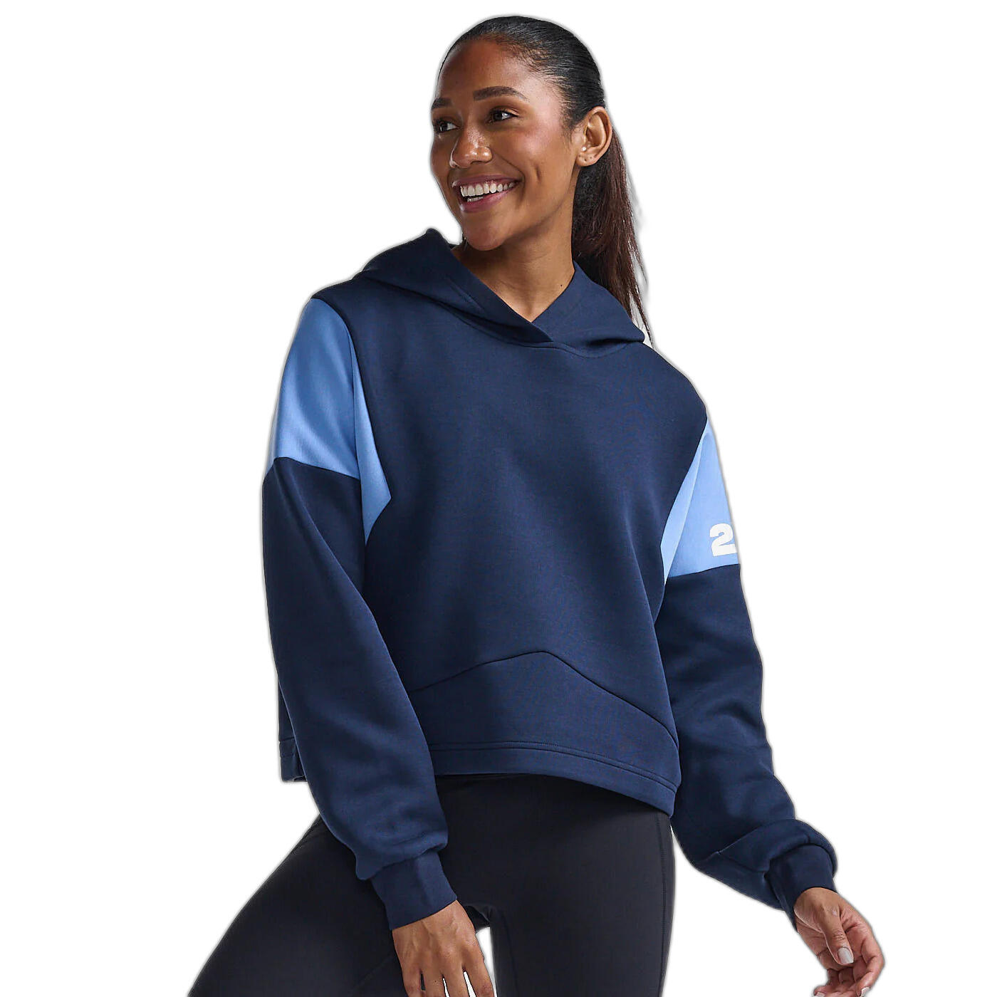 Bluza damska z kapturem 2XU Form Spliced Crop