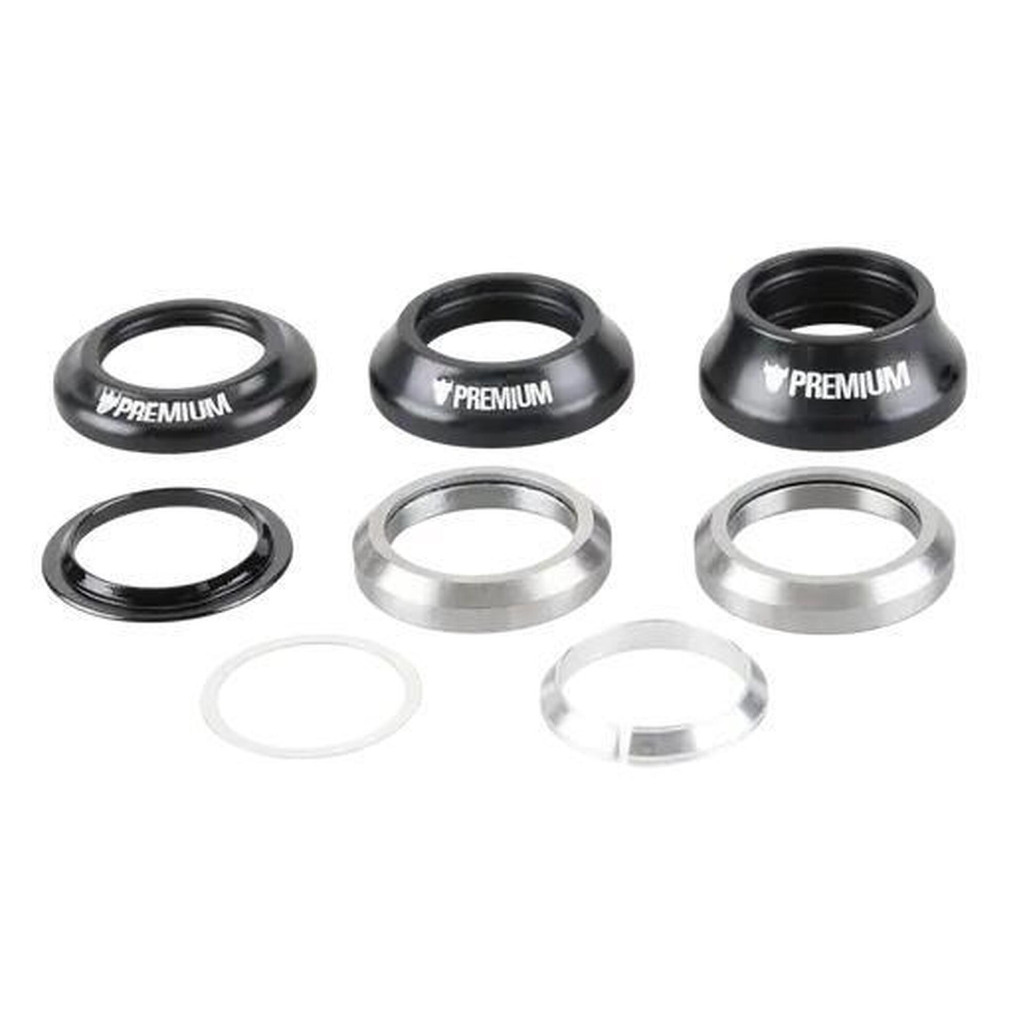 BMX Stery Premium Integrated Sealed Łożysko Ster - Czarny