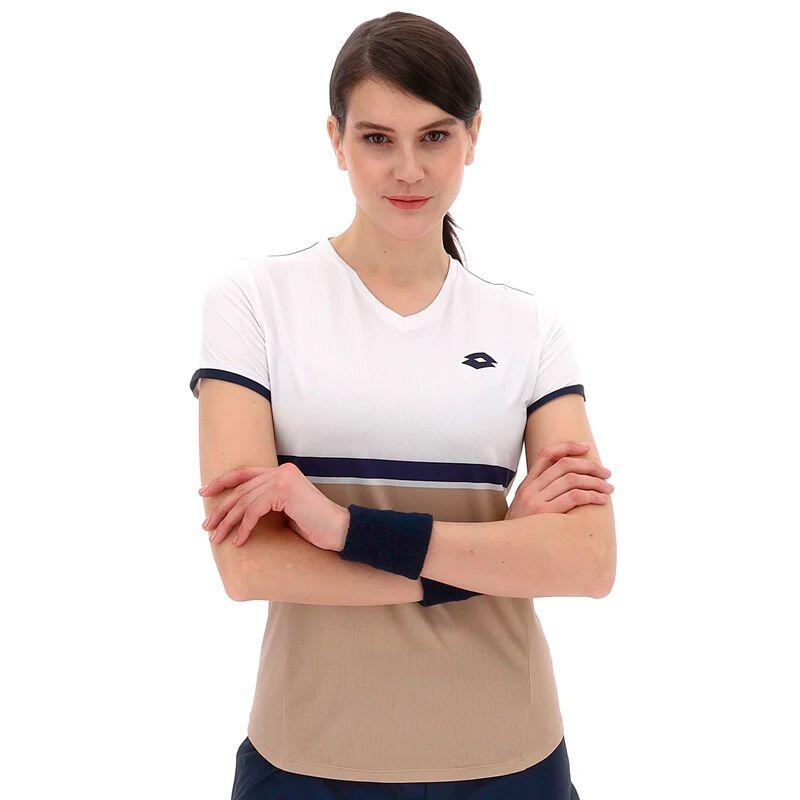 Koszulka tenisowa damska Lotto Tech V-D1 tee