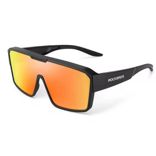 Okulary rowerowe / sportowe z polaryzacją ROCKBROS UV400 czerwona soczewka