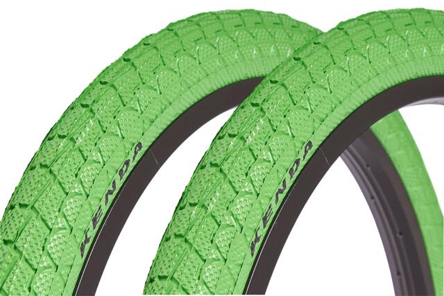 Zestaw opon BMX KENDA 20 cali x 1,95 cala zielony