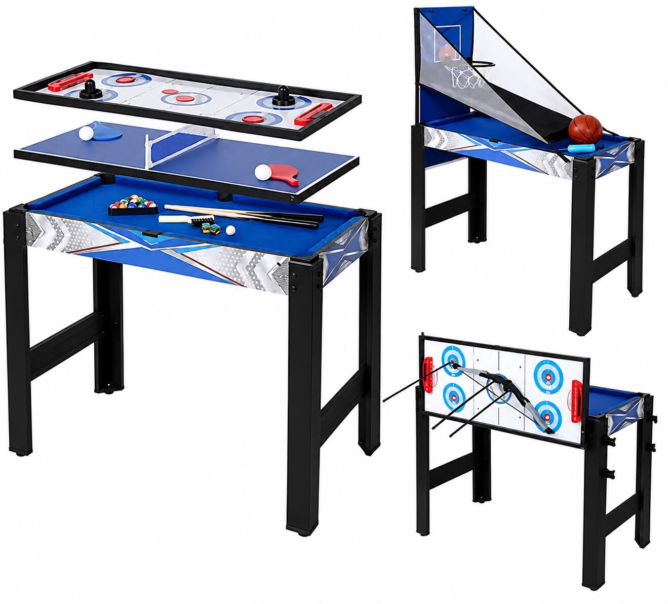 Multi stół do gier 5w1 bilard ping pong kosz łucznictwo cymbergaj Atlas Sport