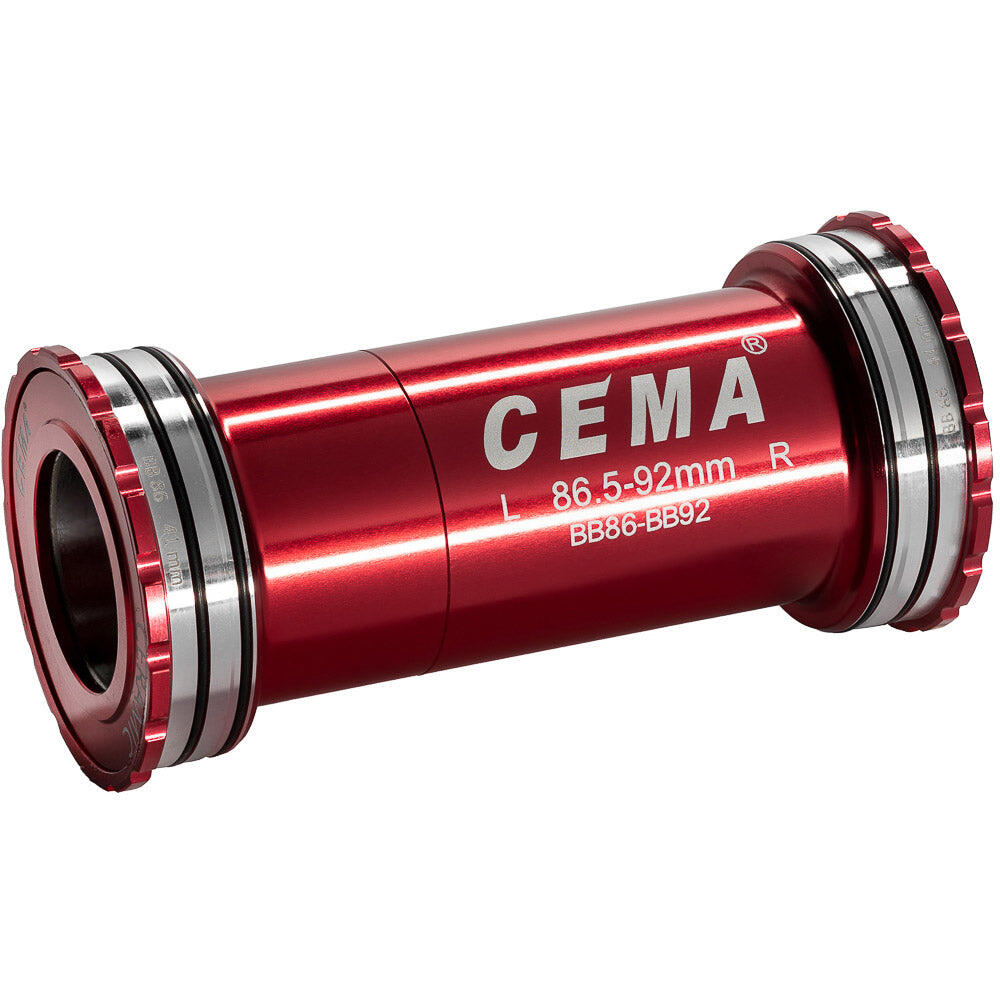 Cema BB86/92 Interlock - Dolne Mocowanie z łożyskami ceramicznymi, czerwone
