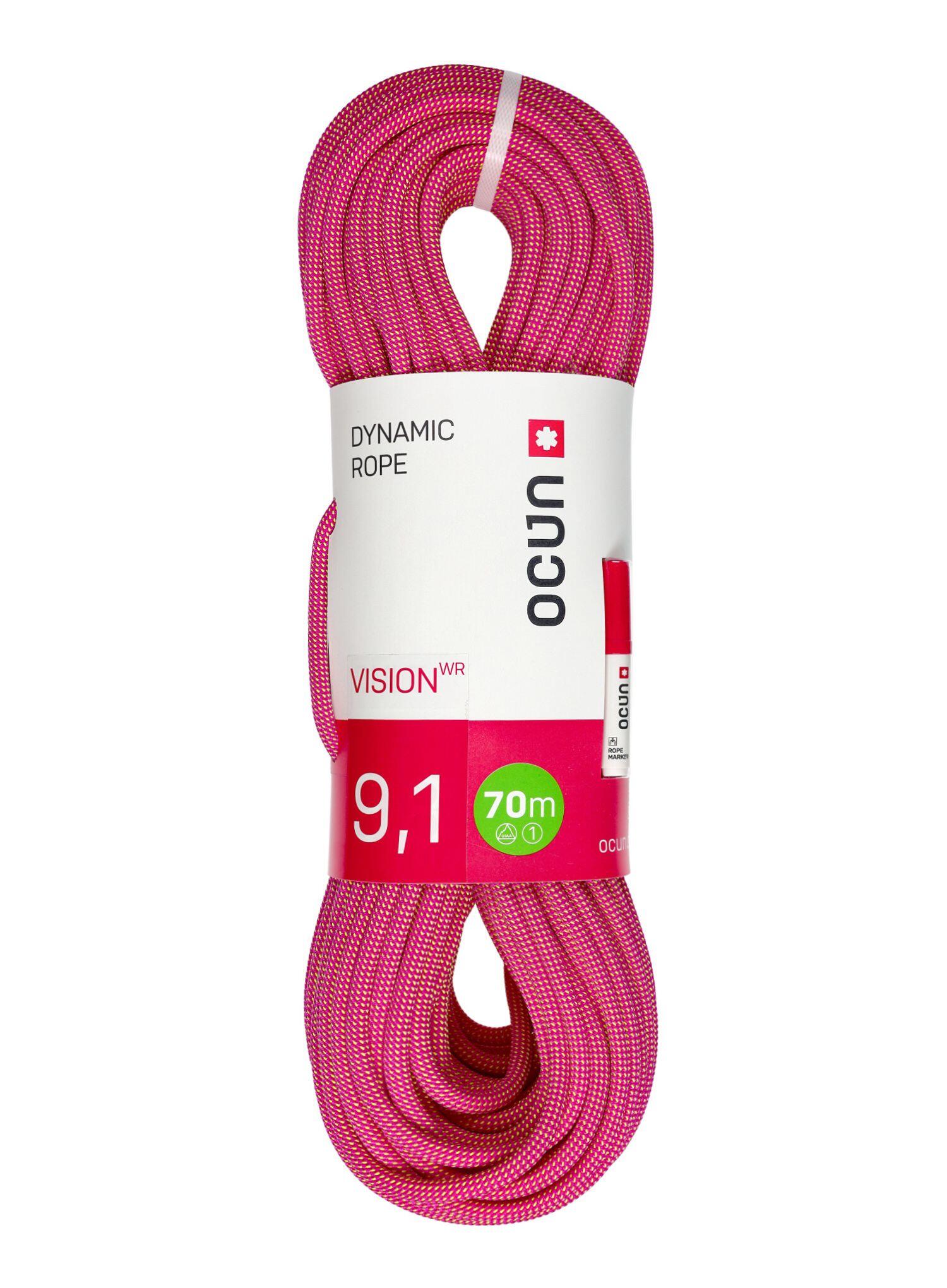 Lina dynamiczna Ocun Vision WR 9.1 mm 70 m - purple/yellow