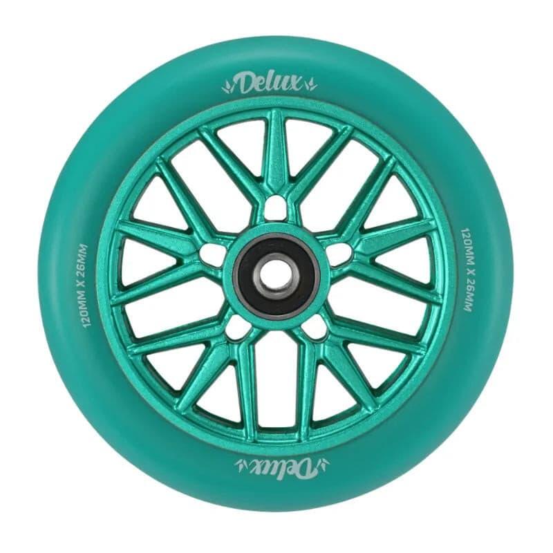Koła do hulajnogi - 120 mm - Delux - Teal/Teal - Blunt Scooters