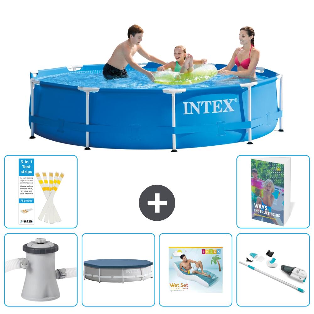 INTEX Basen ze stelażem Okrągły - 305x76 cm - 7-częściowy S236