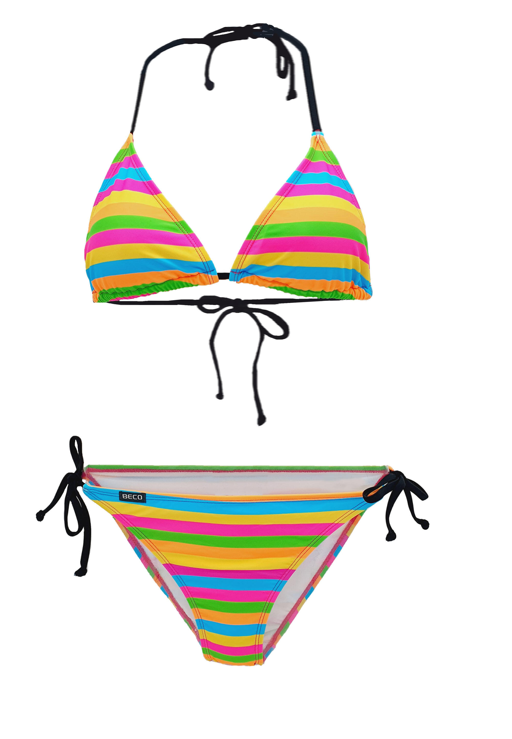 Beco Pop Color Triangle Bikini | B Cup | Multi Color