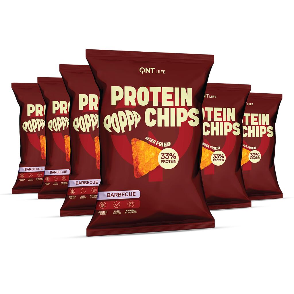 Chipsy proteinowe prażone 33% białka barbecue