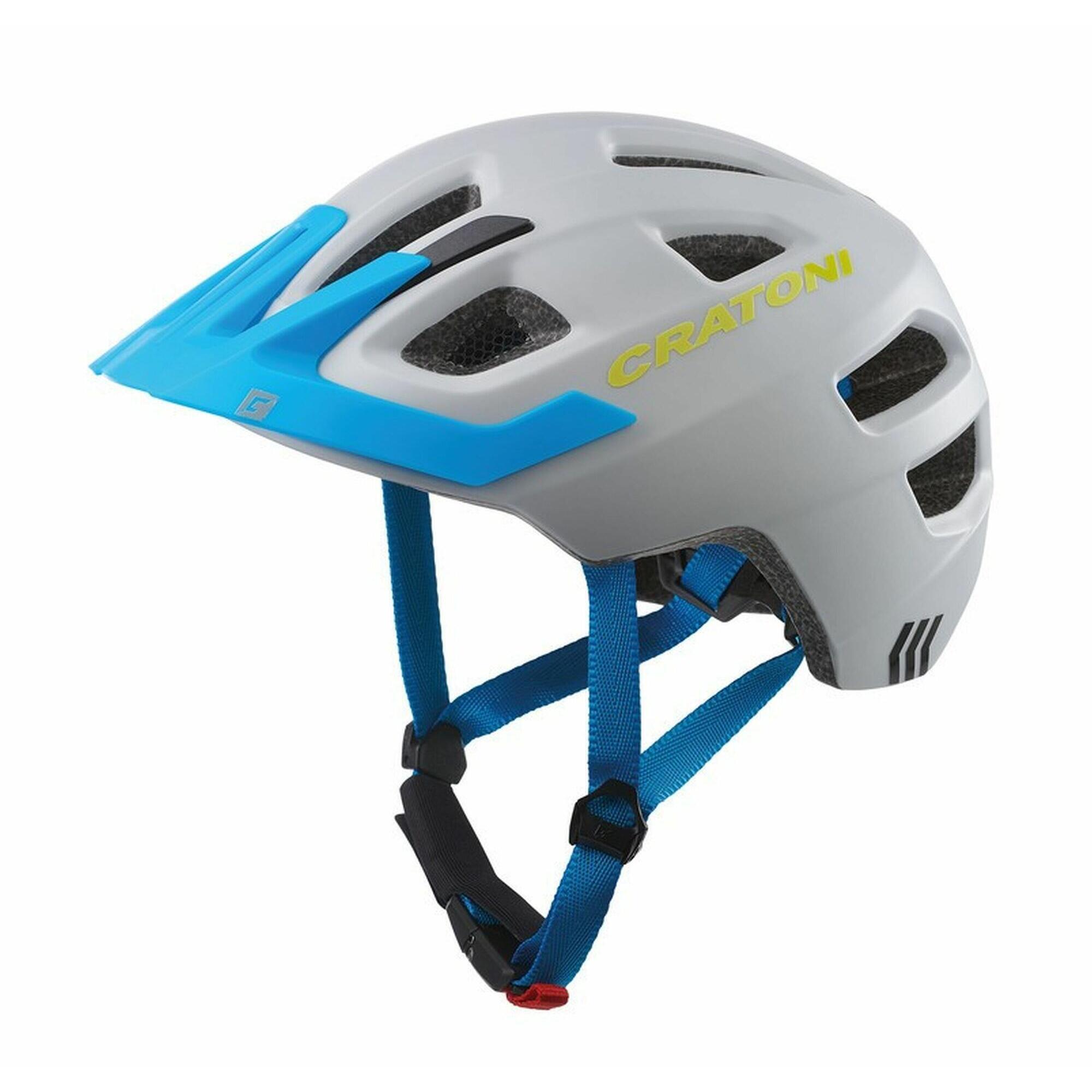 Kask rowerowy dla dzieci Maxster Pro szary/niebieski matowy