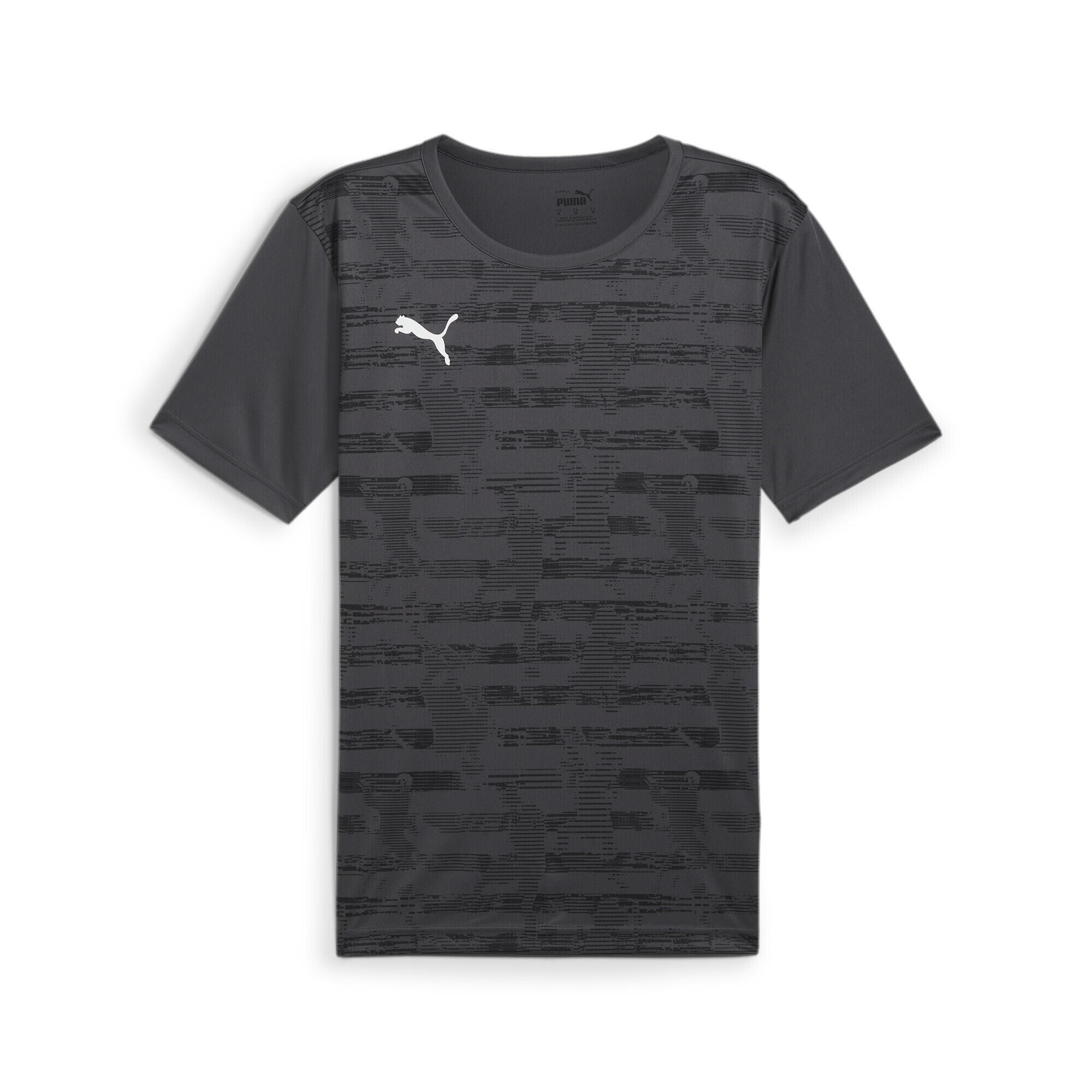 Męska koszulka z grafiką individualRISE PUMA Asphalt Gray