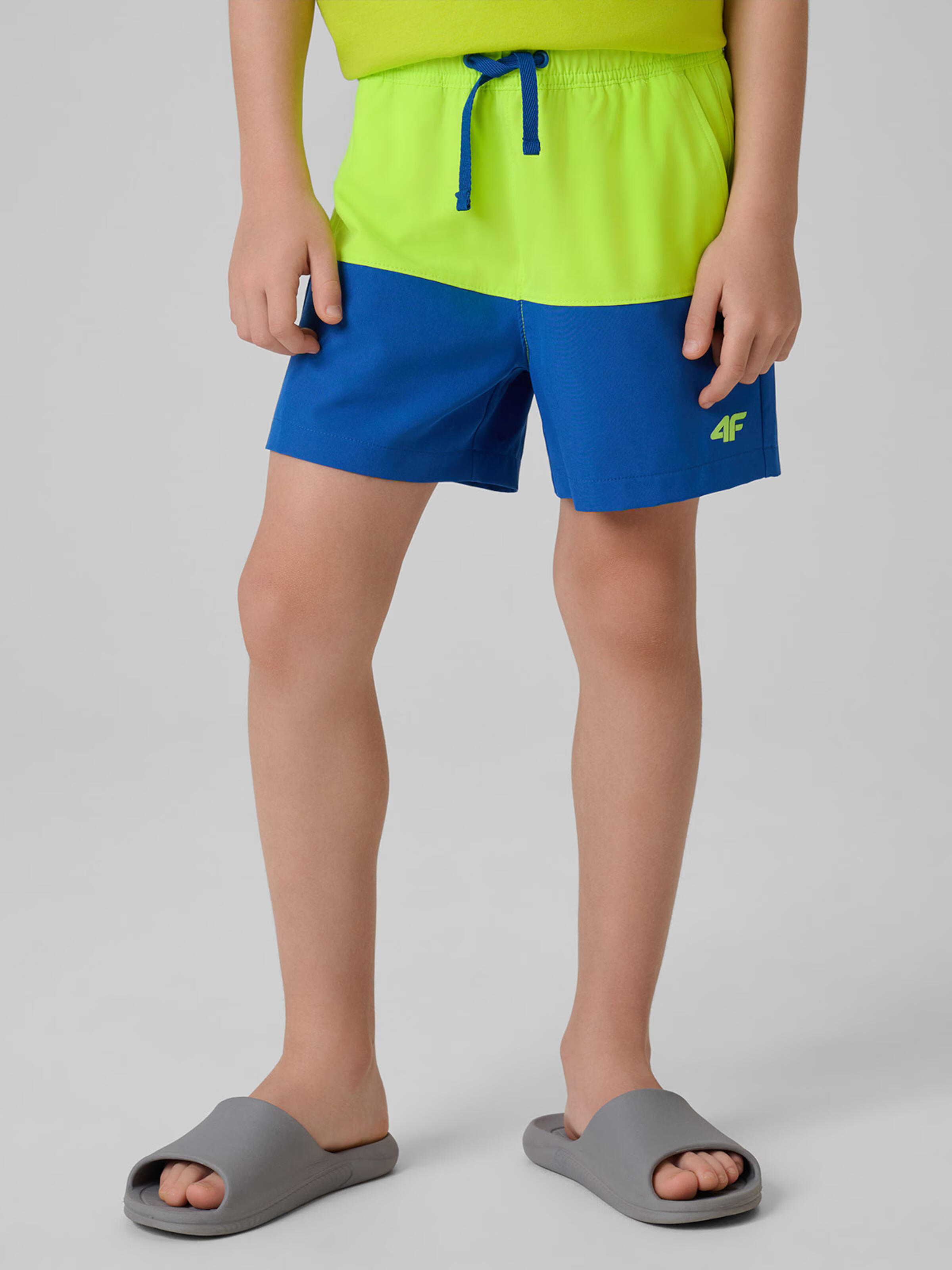 Spodenki plażowe boardshorty chłopięce 4F 4FJWSS26UBDSM203