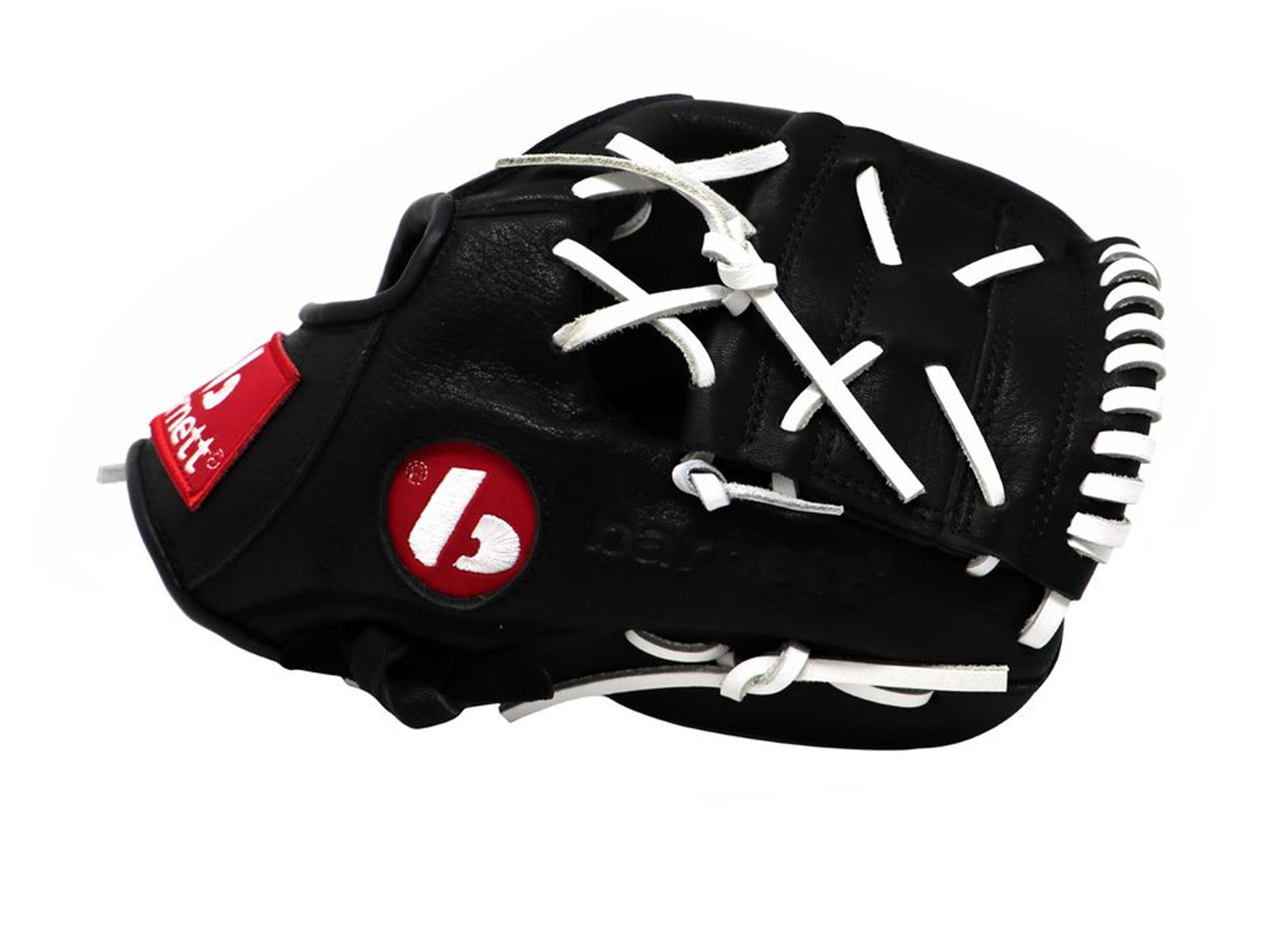 Rękawica baseballowa skórzana GL-110 REG czarna (do rzucania praworęcznymi)