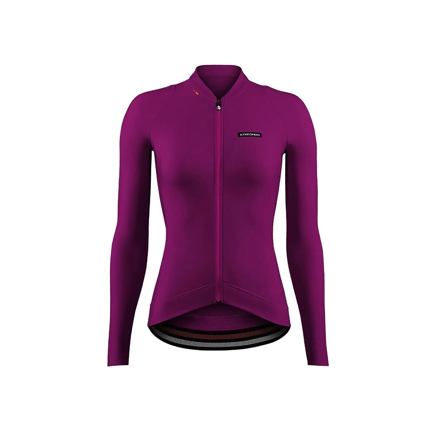 Termoaktywny maillot damski z długim rękawem Etxeondo Alda Thermo Bi