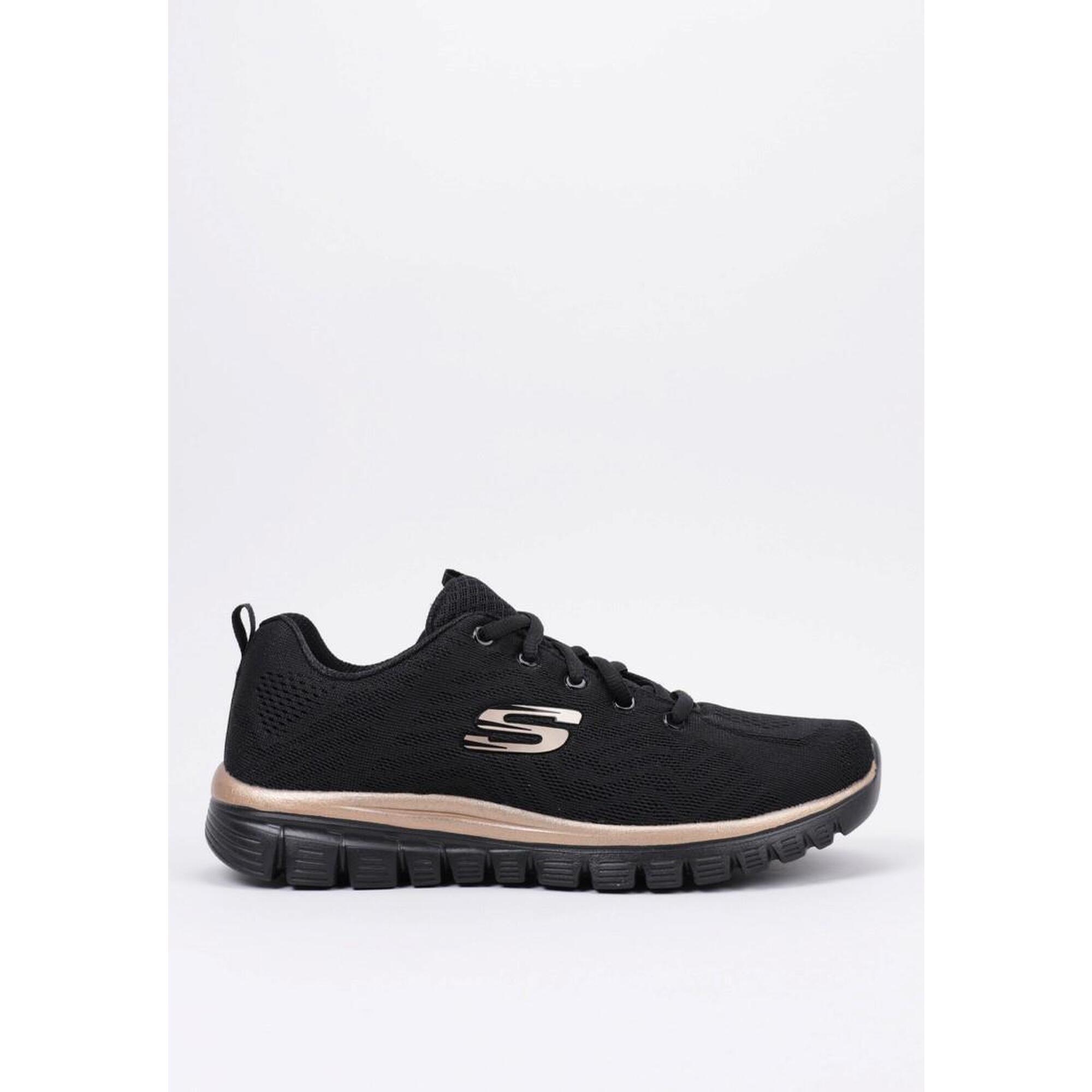 Skechers Graceful-Get Connected 12615 Fitness Donna - Nero/Oro