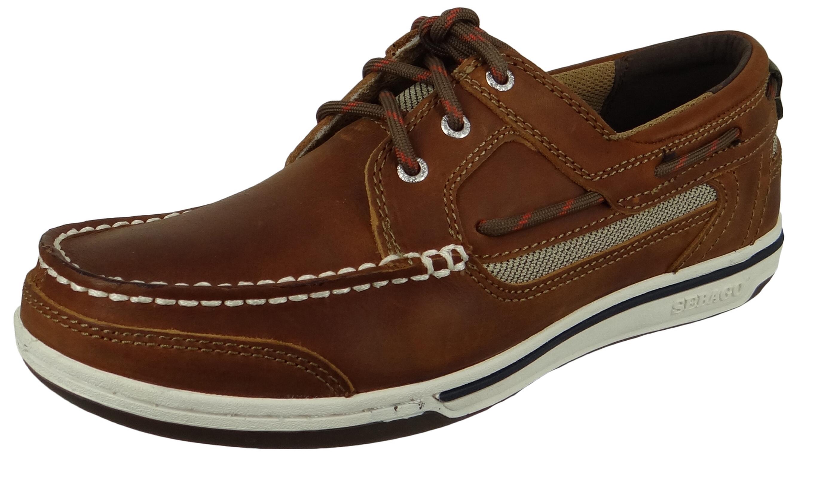 Męskie buty żeglarskie Triton Three-Eye, brązowo-cynamonowe