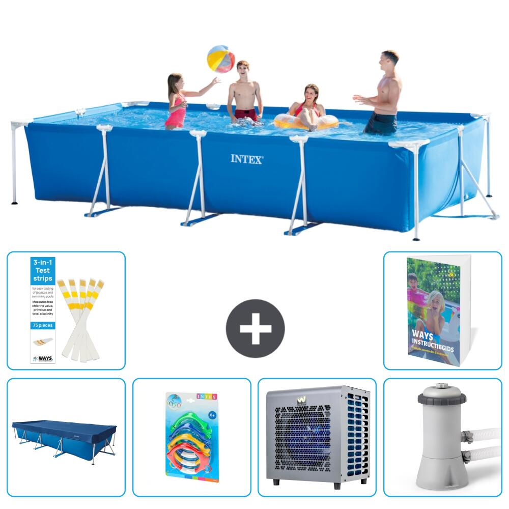 INTEX Basen ze stelażem Prostokątny - 450x220x84 cm - 7-częściowy S13
