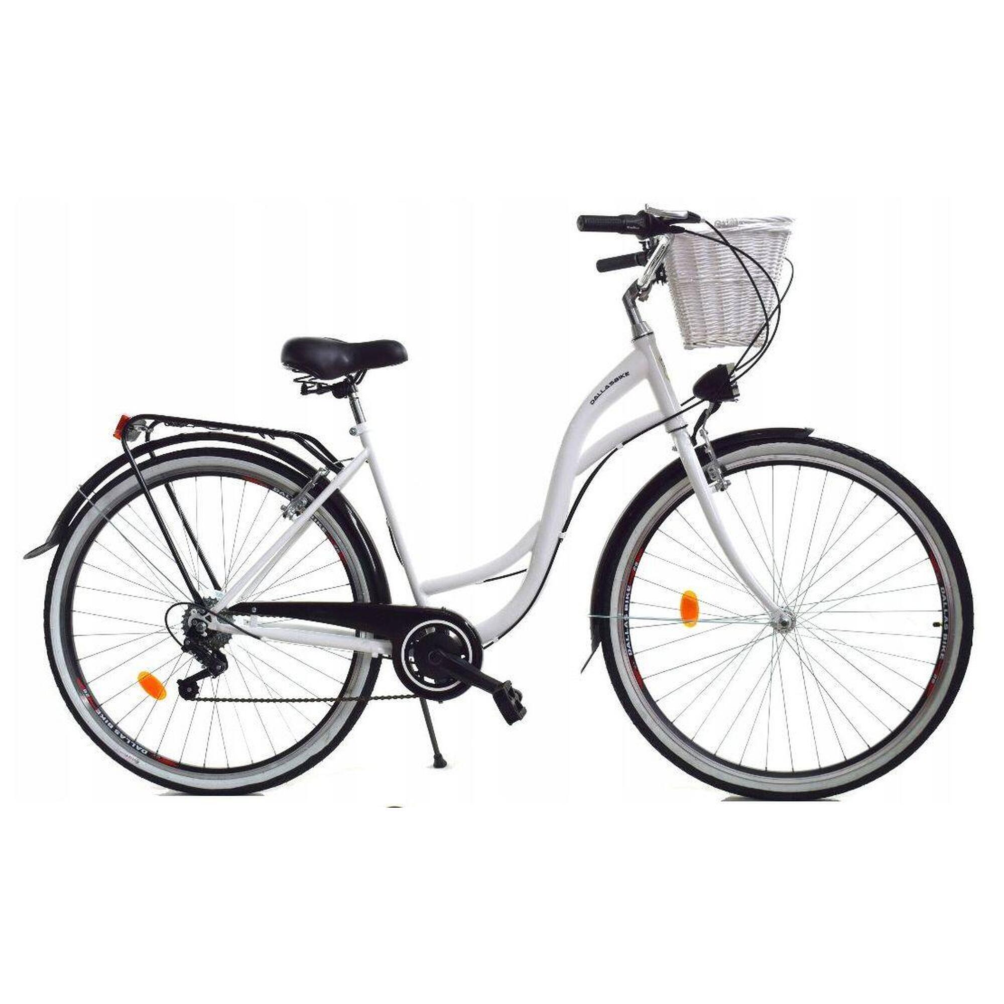 Rower Miejski Dallas Bike City 28 7spd + kosz