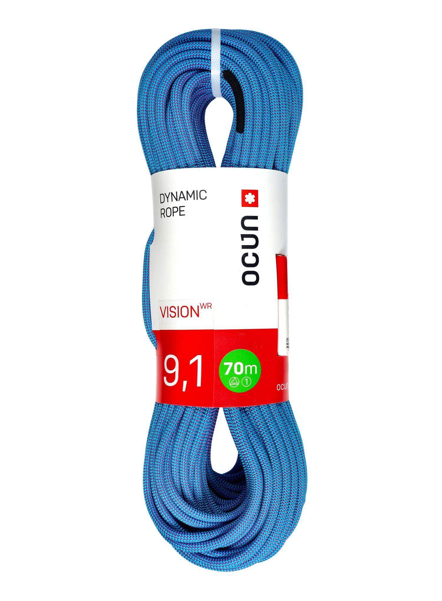 Lina dynamiczna Ocun Vision WR 9.1 mm 70 m - blue/purple