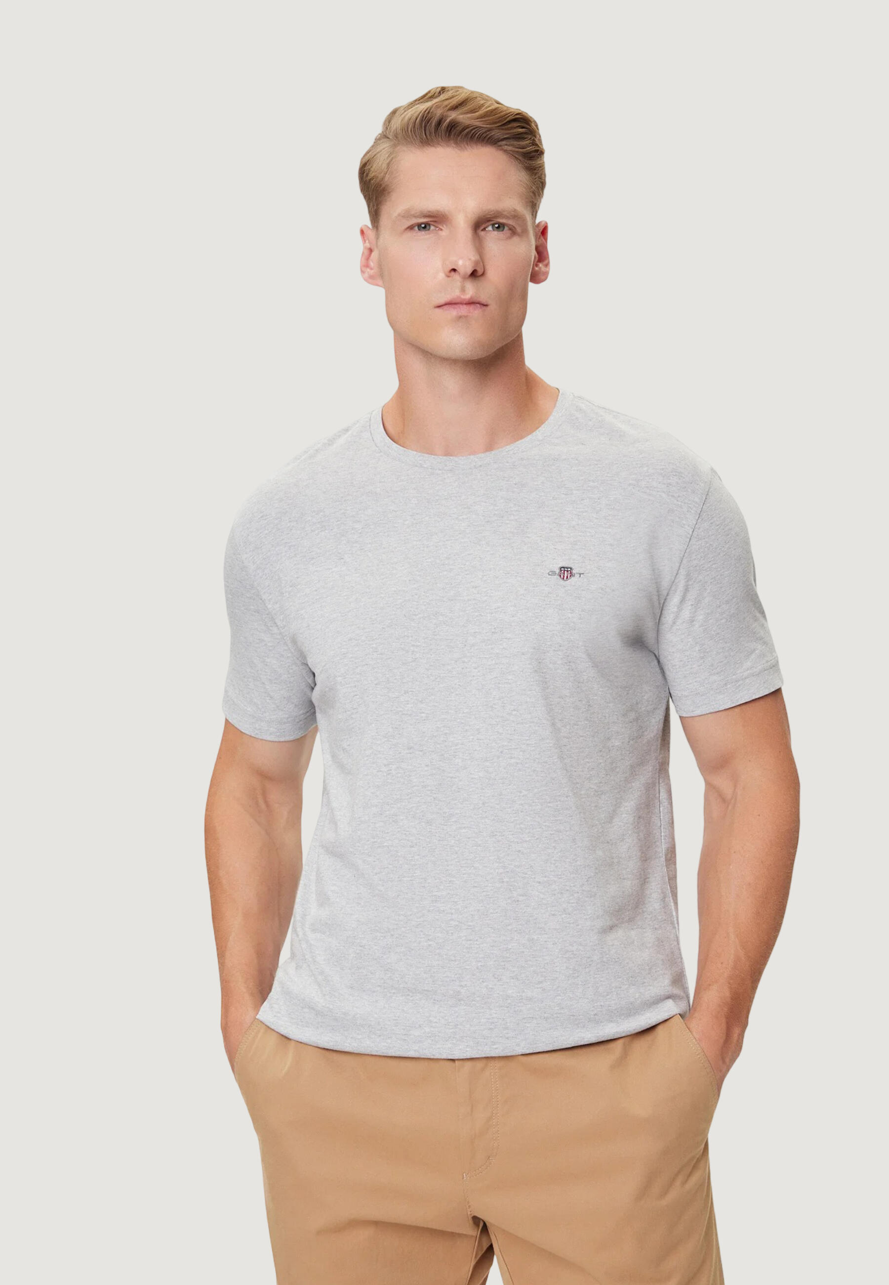 Koszulka crop top Mężczyzna GANT REG SHIELD SS T-SHIRT