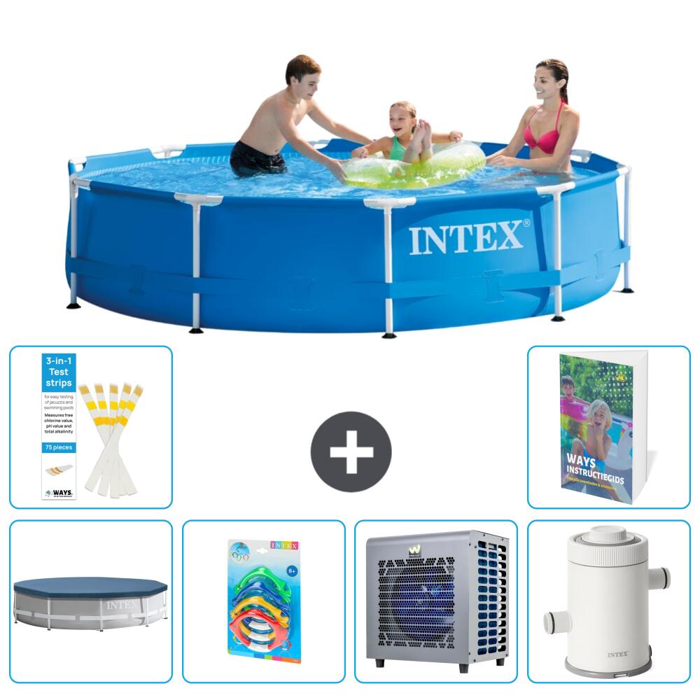 INTEX Basen ze stelażem Okrągły - 305x76 cm - 7-częściowy S164