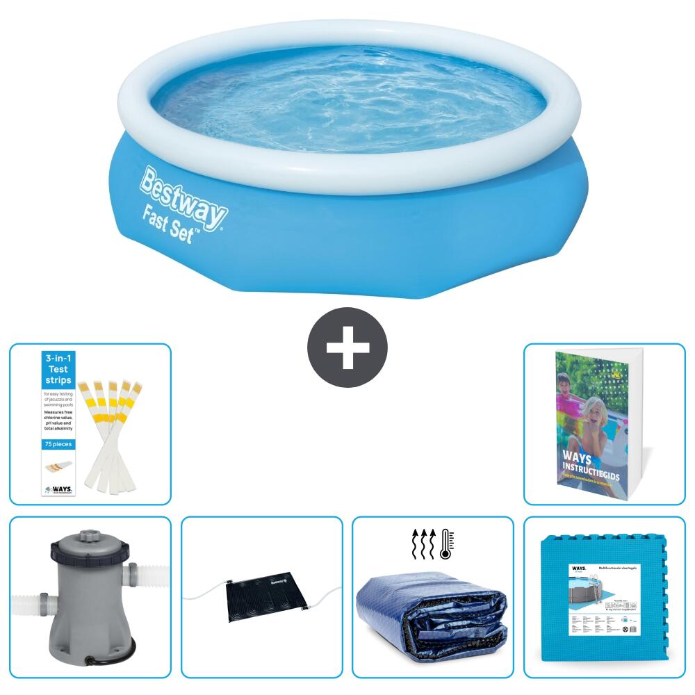 BESTWAY Basen Fast Set Okrągły - 305x76 cm - 7-częściowy S340