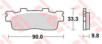 Sintered Metal Brake Pads for Road Cycling - TRW MCB 830 SRM