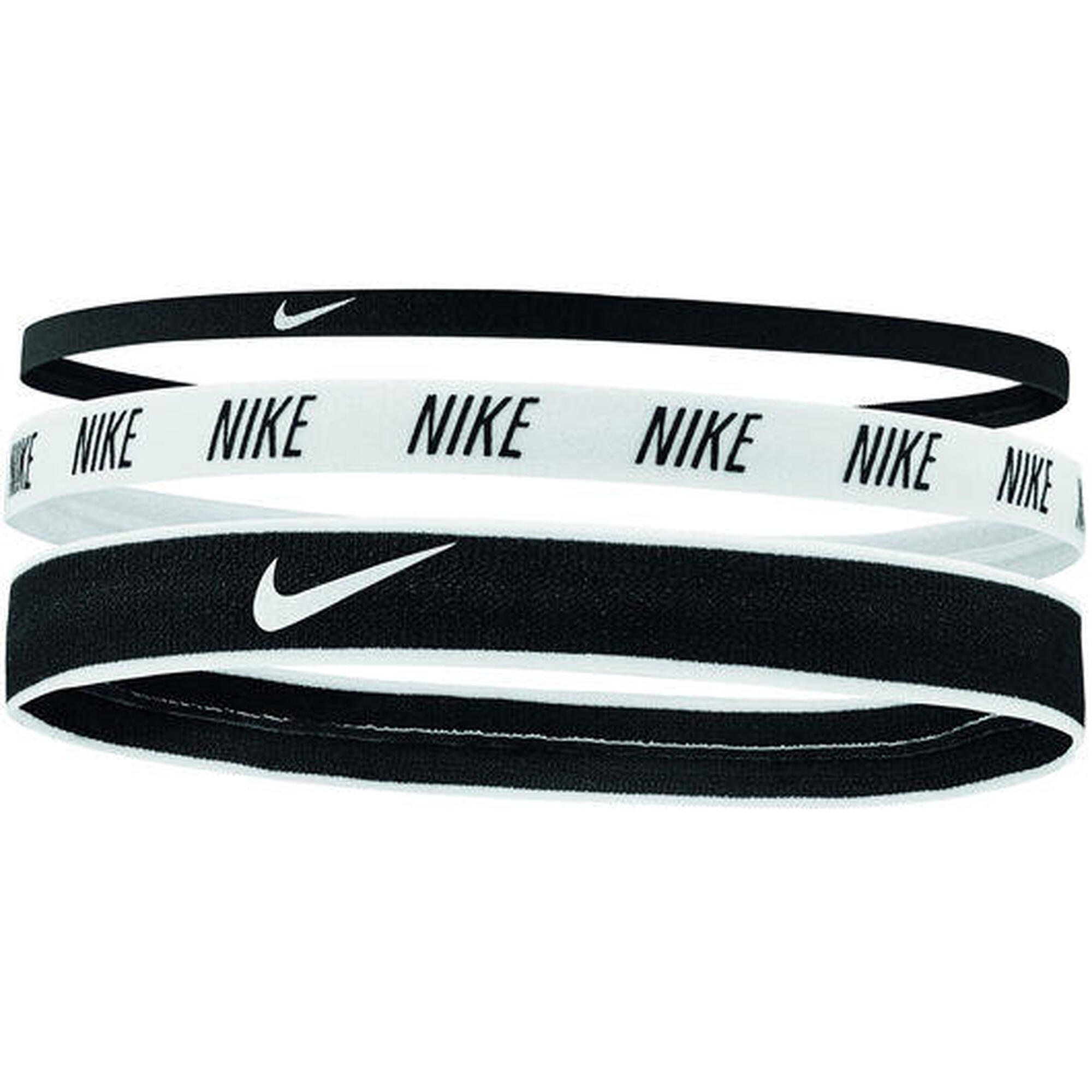 Opaski Nike 3‑pak czarny‑biały‑czarny