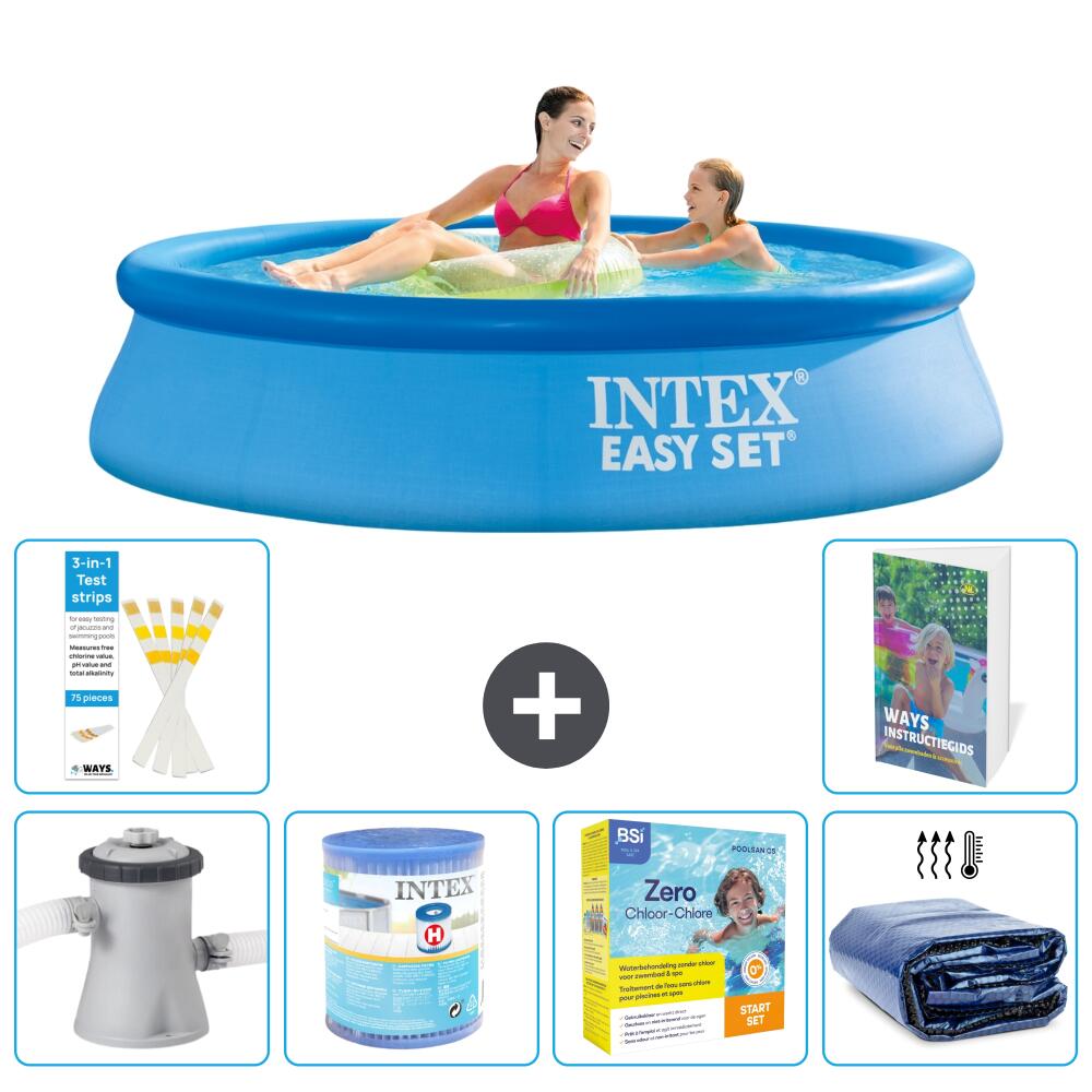 INTEX Basen Easy Set Okrągły - 244x61 cm - 7-częściowy S224