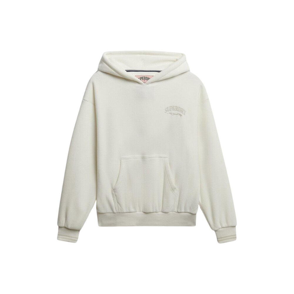 Damska bluza z kapturem z weluru Superdry Country Club Relax