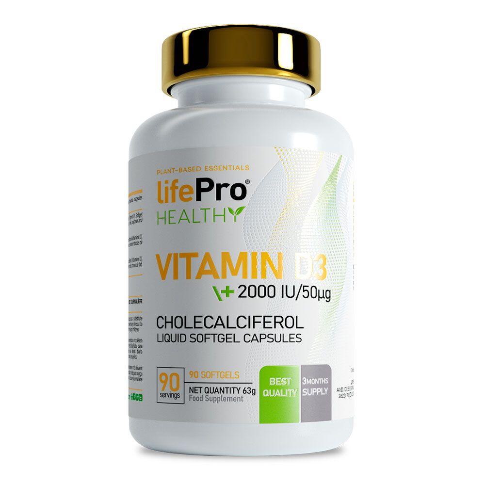 Witamina D3 2000IU - 90 kapsułek LifePRO