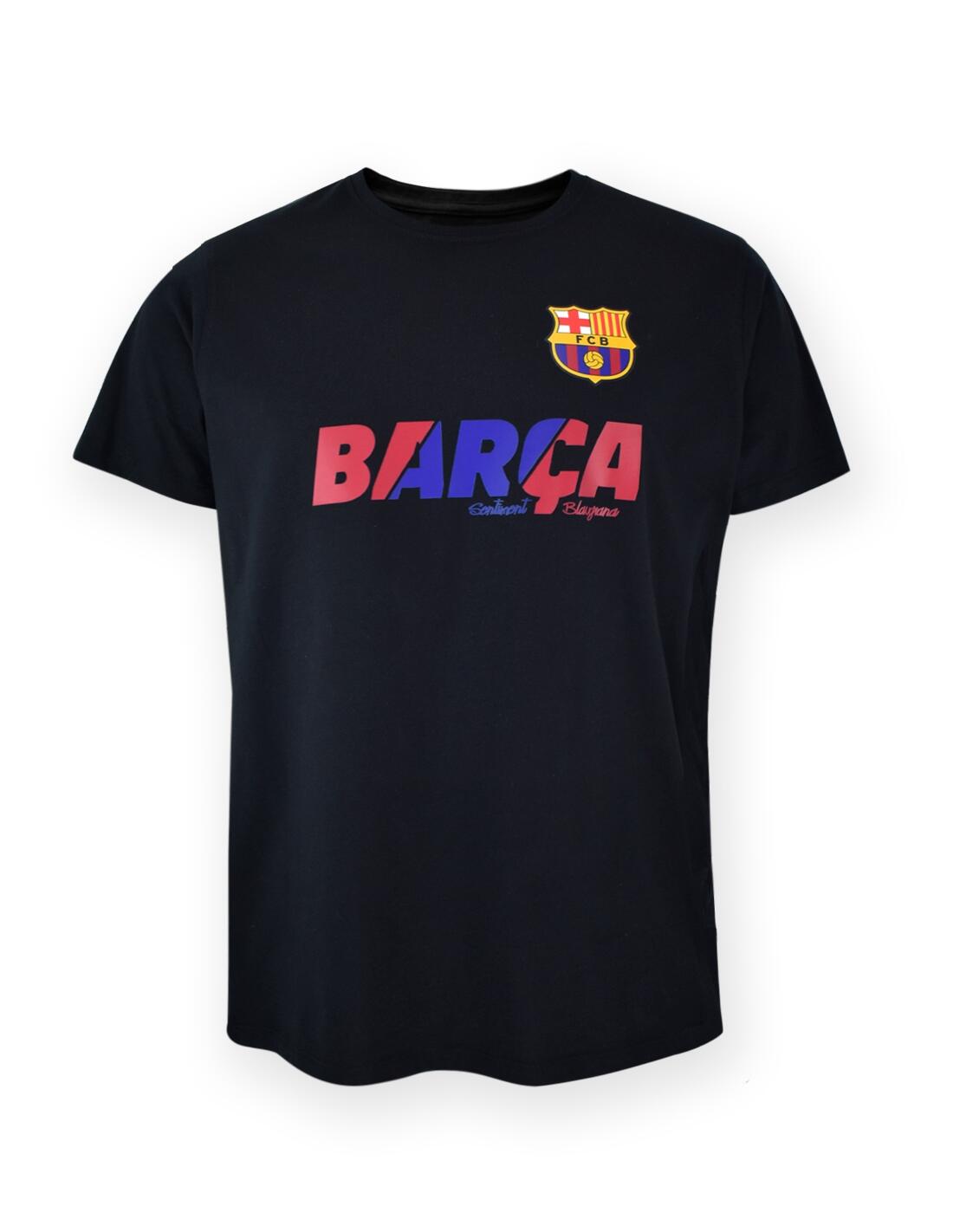 Maglietta nera da bambino dell'FC Barcelona