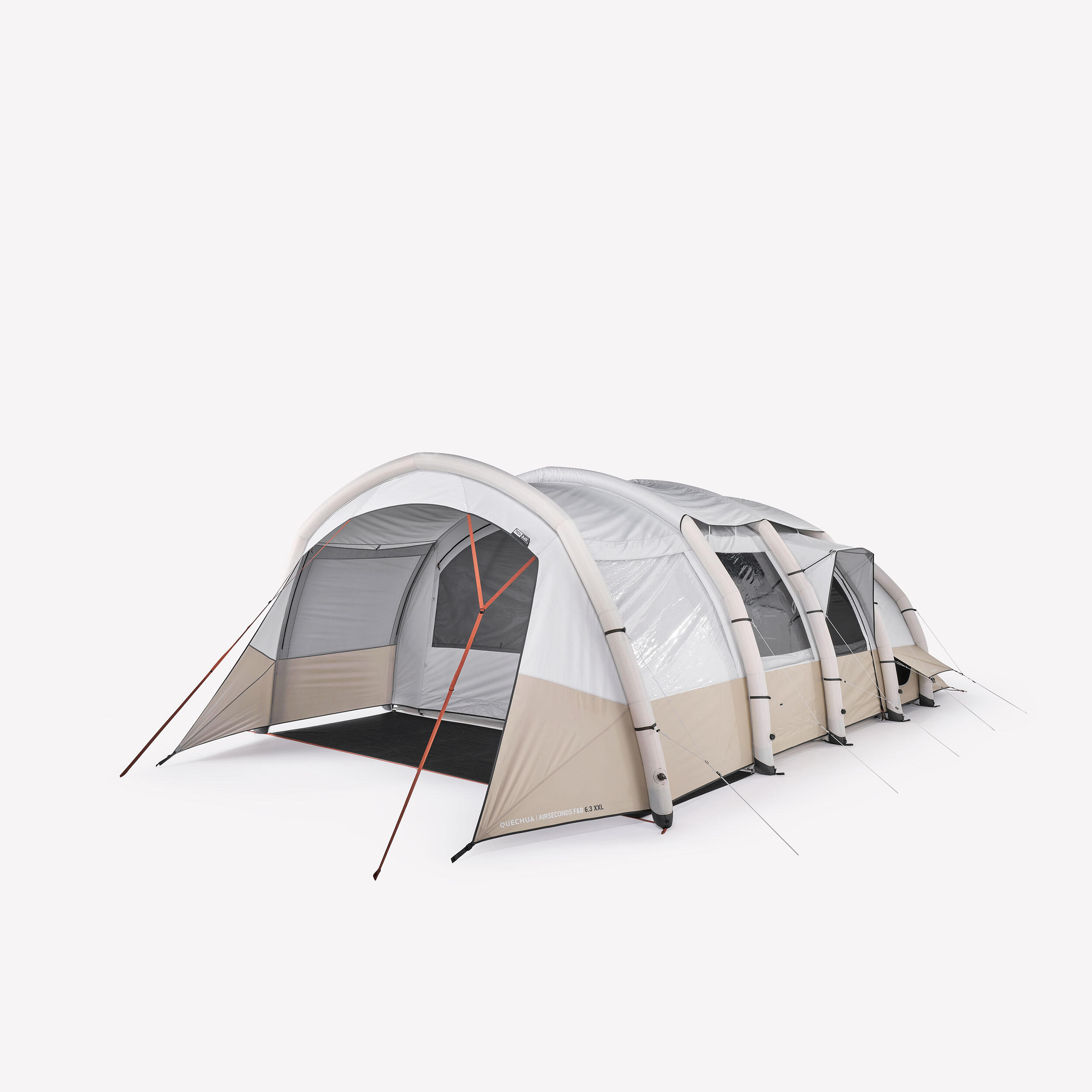 Namiot kempingowy Quechua Air Seconds 6.3 XXL Fresh & Black | 6-os., 3 sypialnie