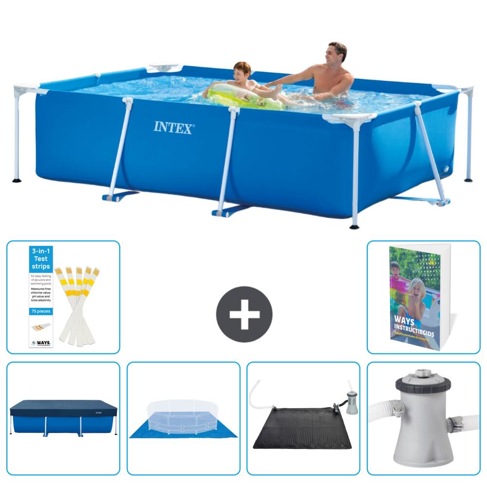 INTEX Basen ze stelażem Prostokątny - 260x160x65 cm - 7-częściowy S40