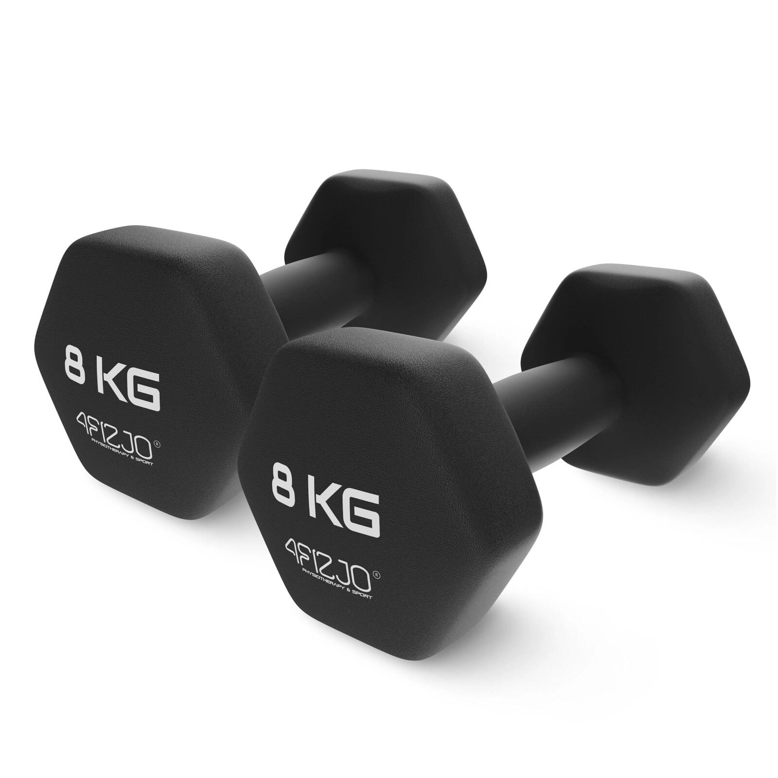 Hantelki ciężarki fitness uniwersalne 4FIZJO CLASSIC 2 szt.