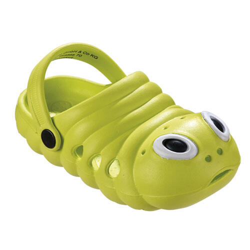 Dziecięce klapki Beco Caterpillar limonka