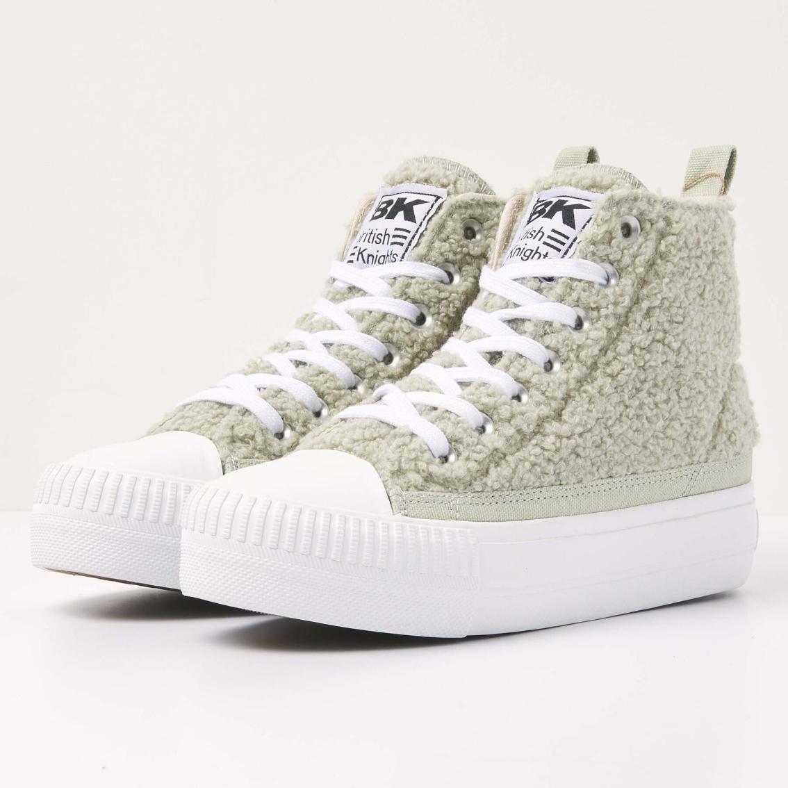 Buty sneakersy British Knight Kaya Mid safe off white green