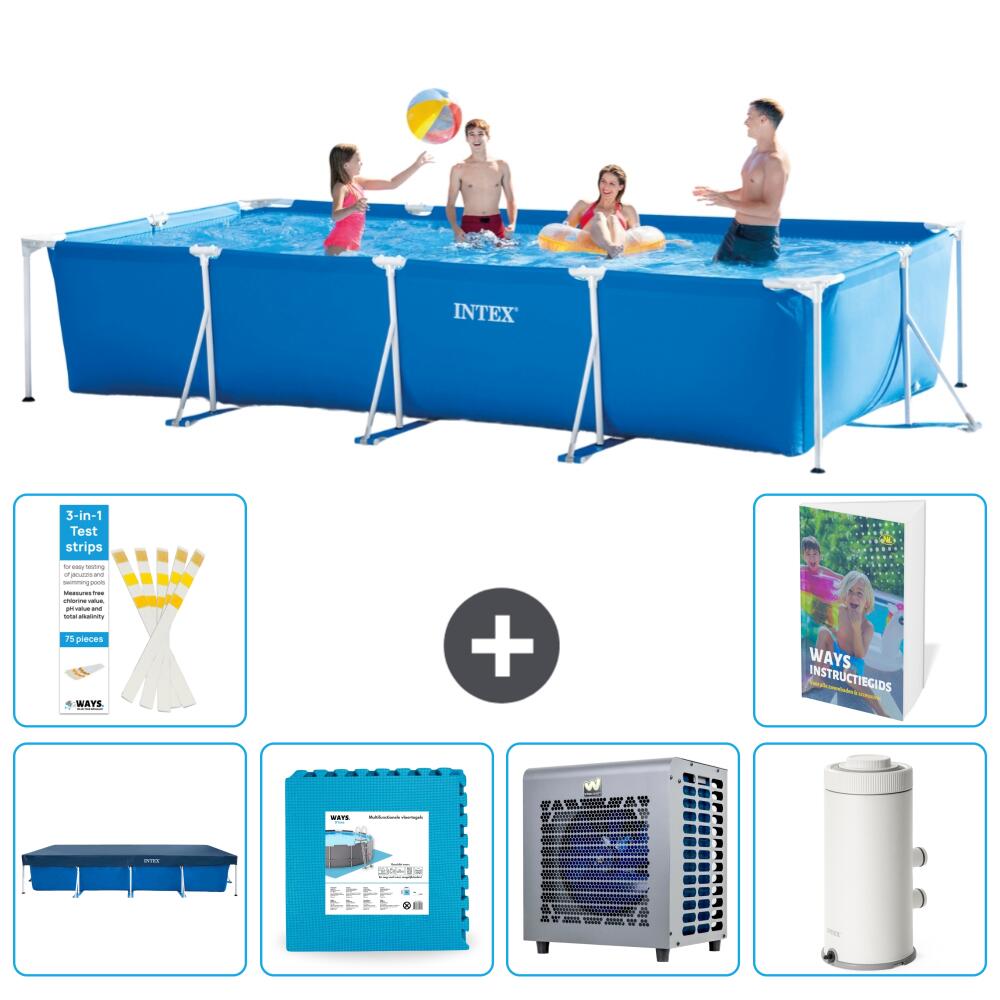 INTEX Basen ze stelażem Prostokątny - 450x220x84 cm - 7-częściowy S116