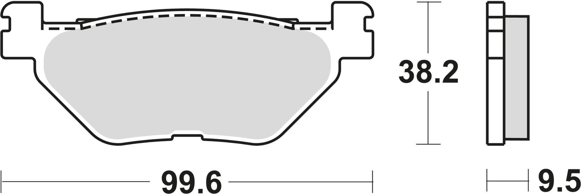 Klocki hamulcowe TRW MCB 731 - Organiczne standardowe
