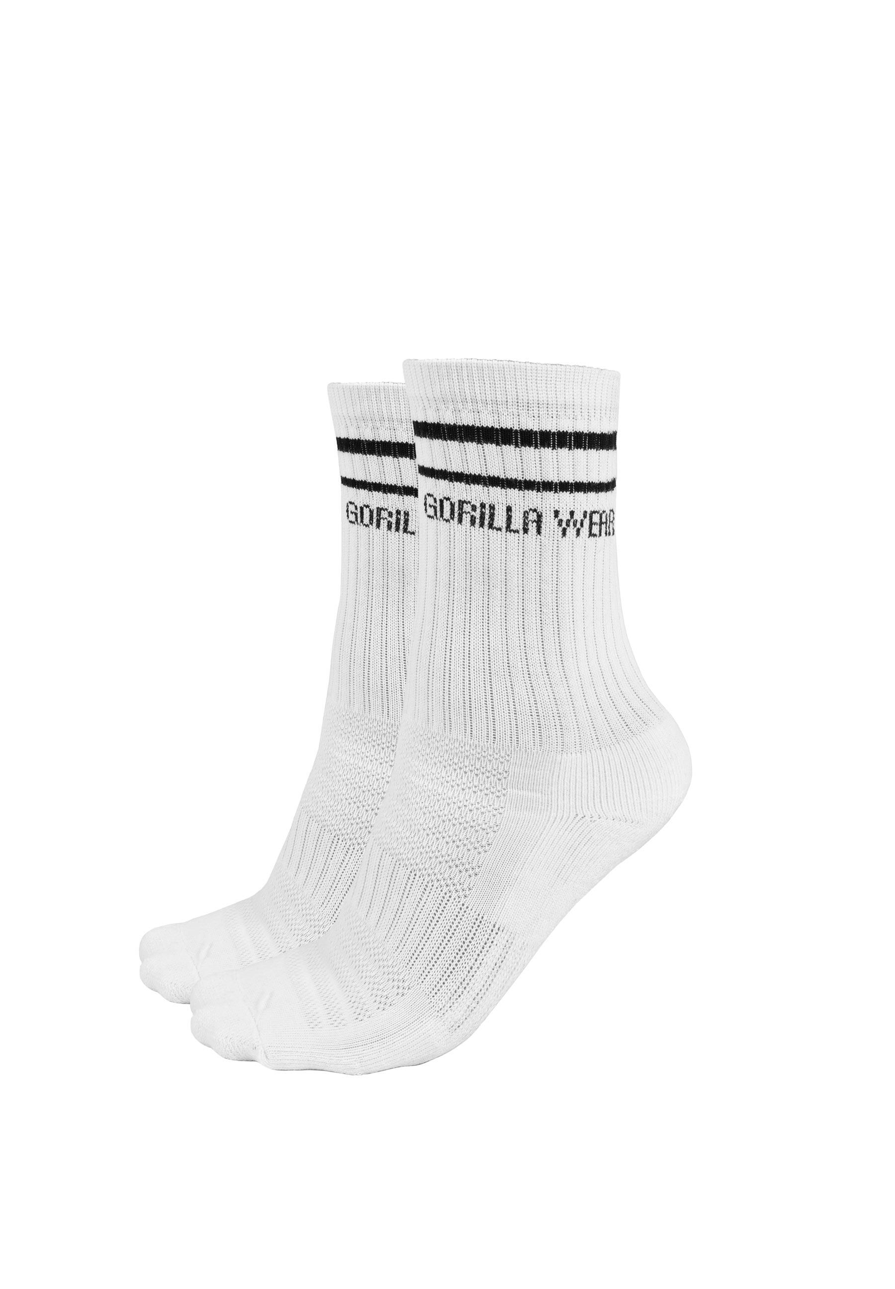 Skarpetki z okrągłym dekoltem 2-Pack - Biały - EU 39-42