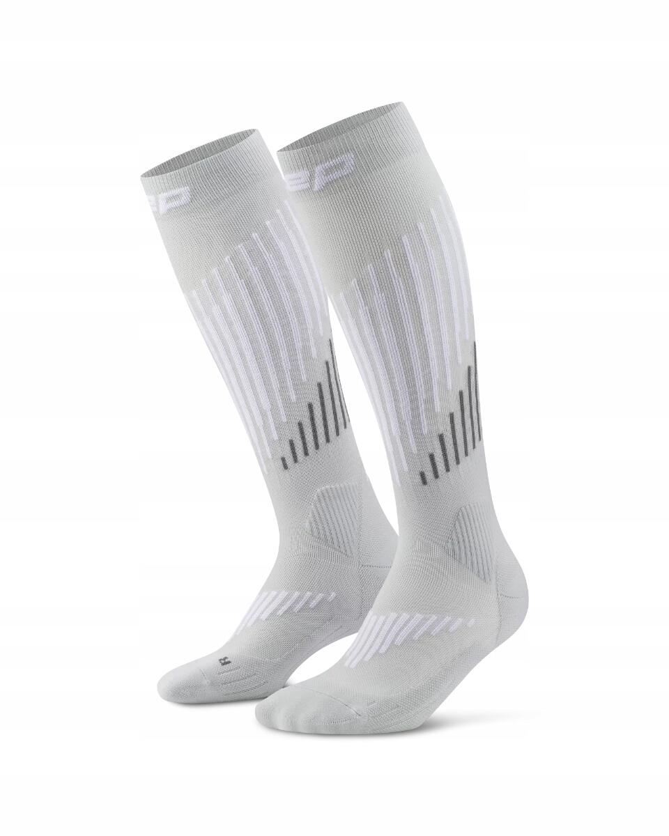 Długie skarpety kompresyjne dla kobiet z wełną Merino Core Run CEP