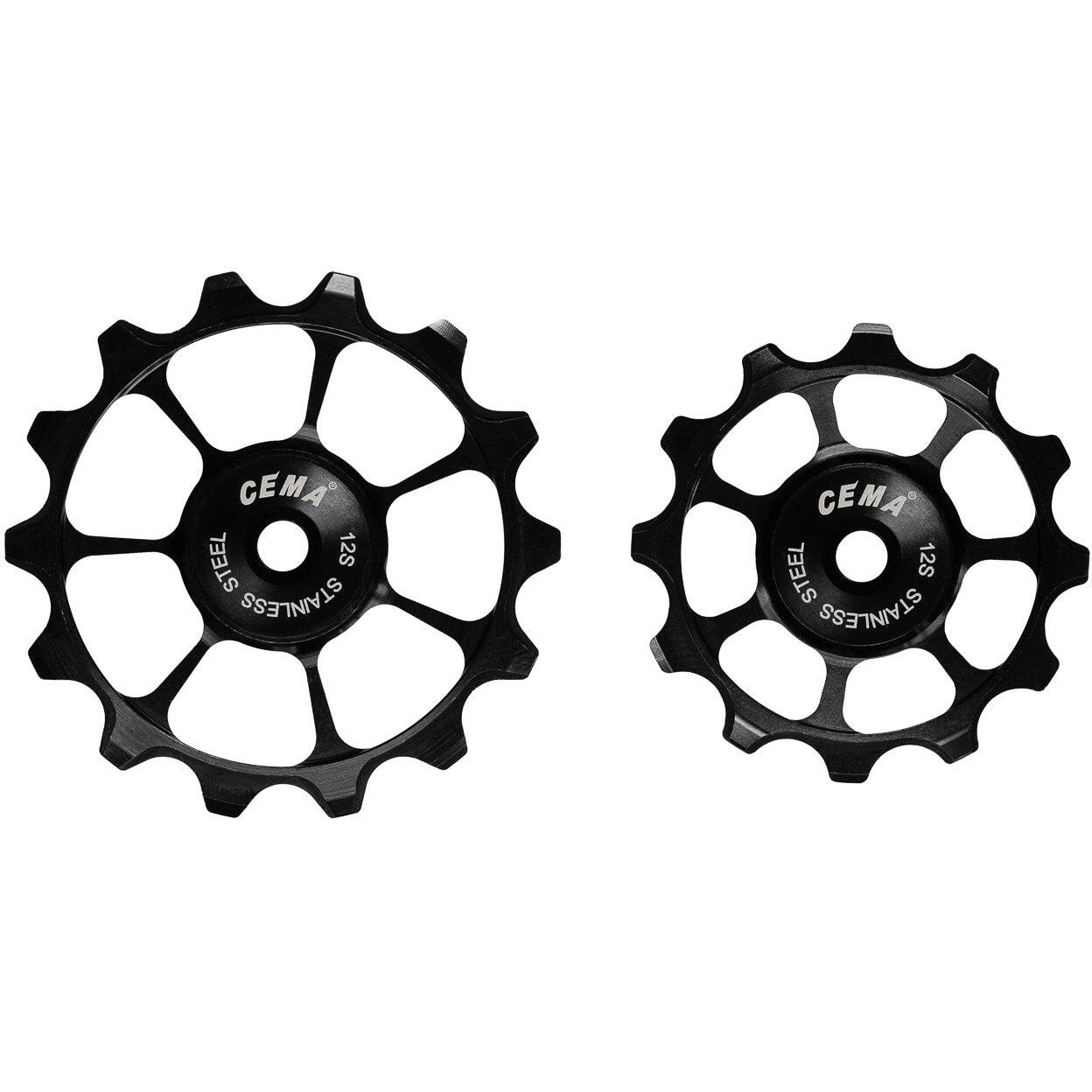 CEMA rolki przerzutki RVS do Shimano 12 bieg czarne